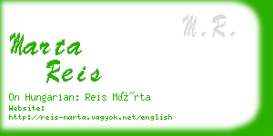 marta reis business card
